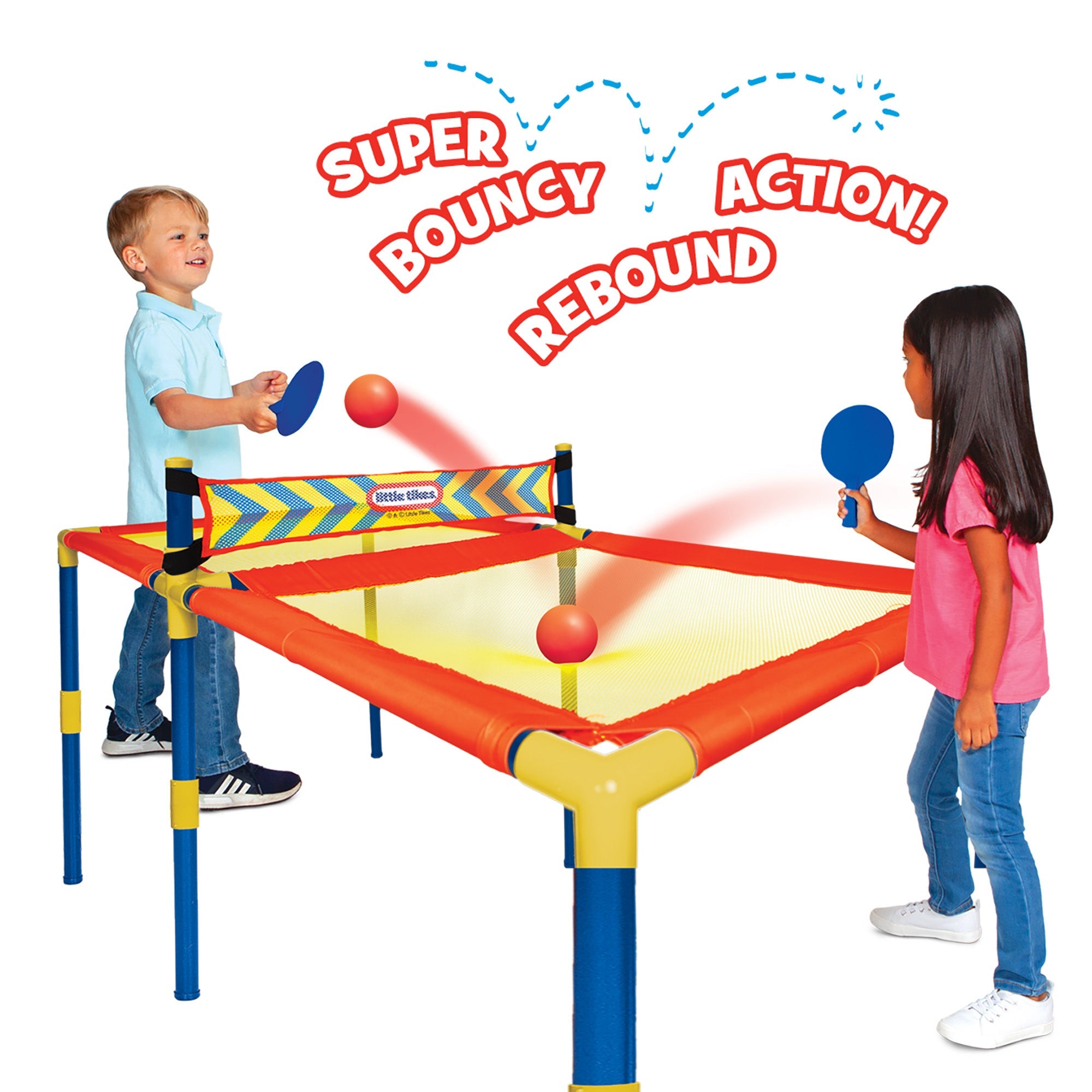  Better Sourcing Little Tikes Easy Score Rebound Tennis Ping Pong Game w/ 2 Paddles & 2 Balls - Multi - Bonton