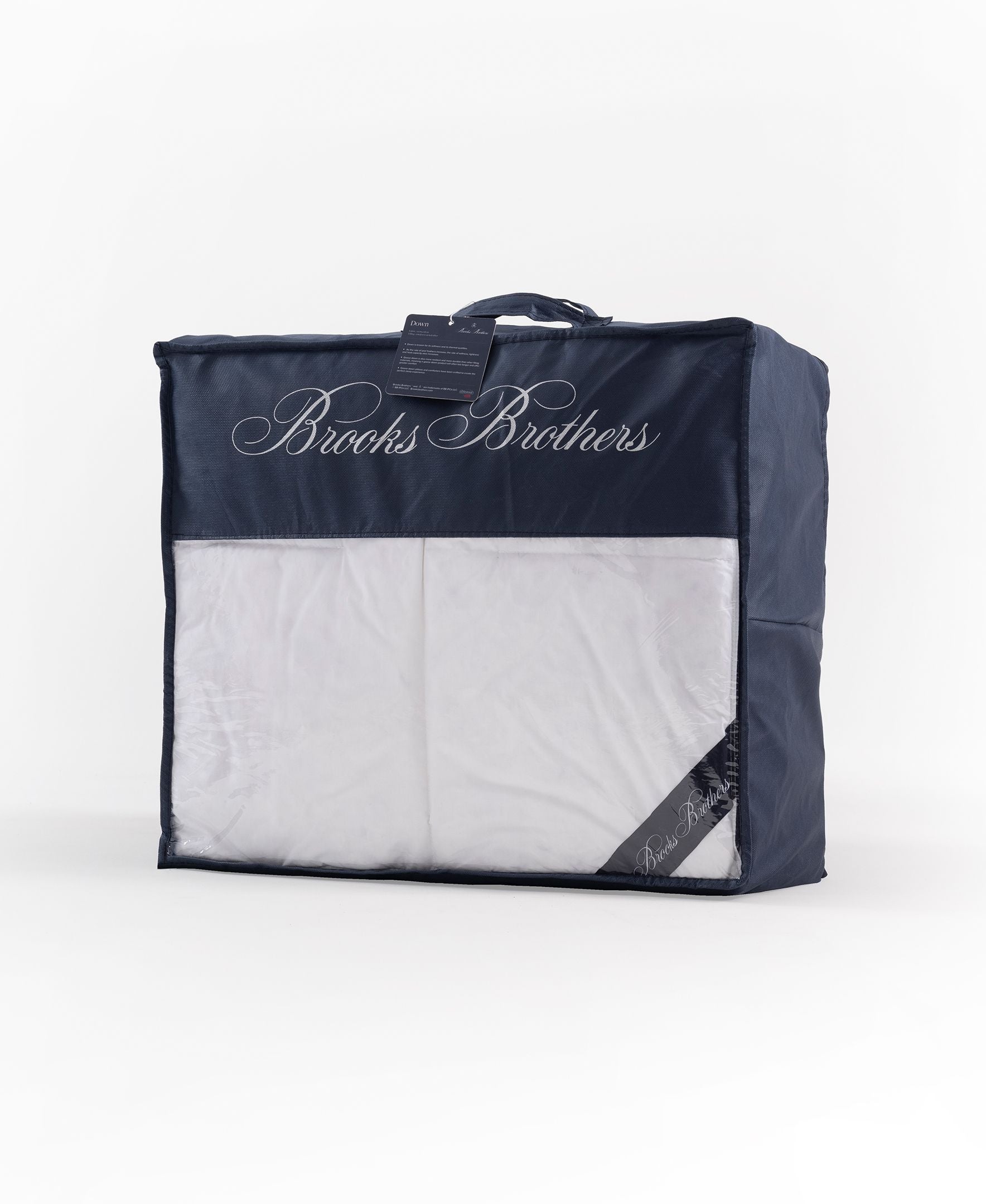  Brooks Brothers Goose Down/Feather Comforter - White - Bonton