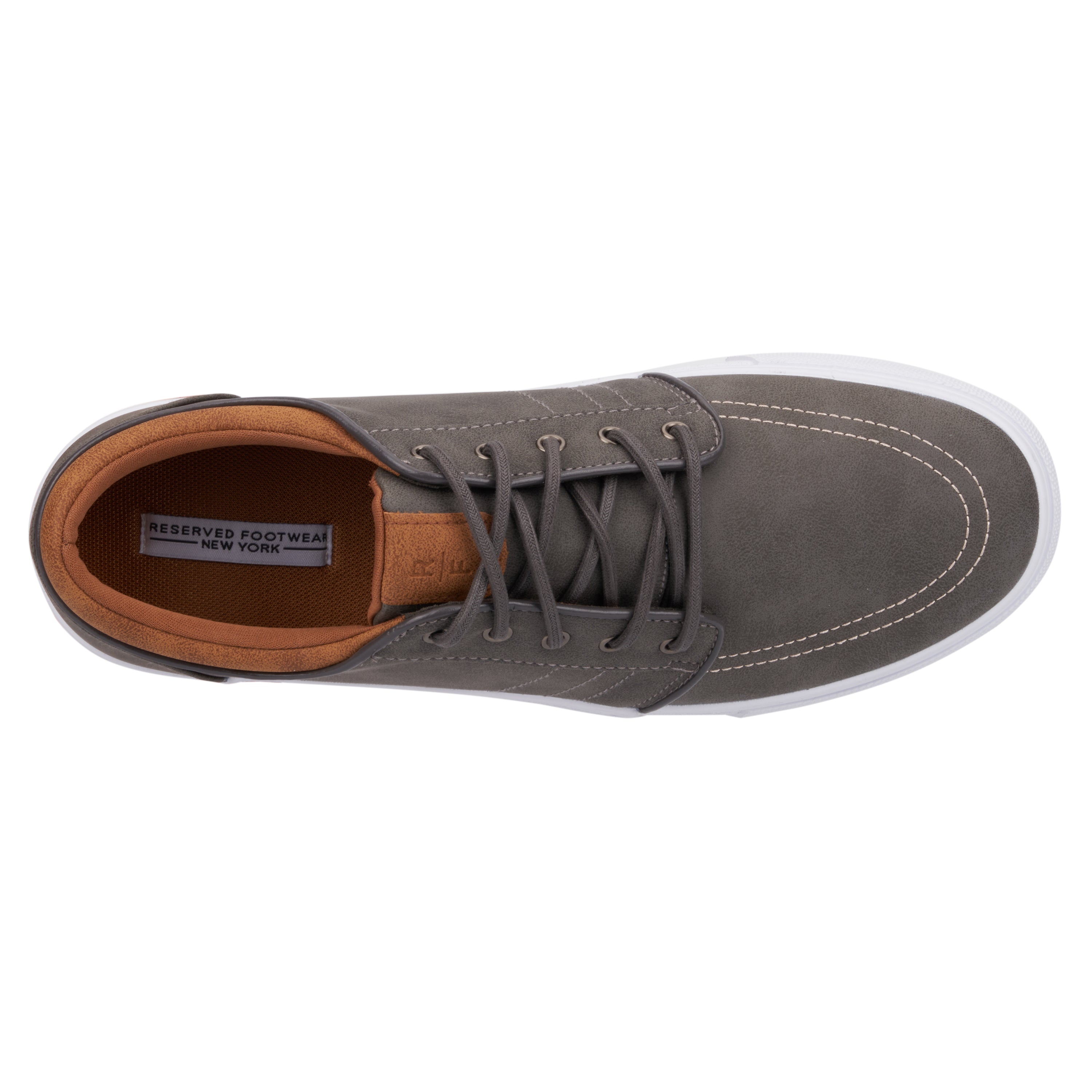  Reserved Footwear New York Men's Crosby Low Top Sneakers - Grey - Bonton