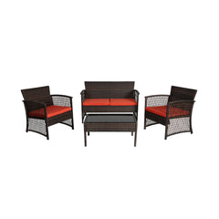 4-Piece Outdoor Patio Conversation Set