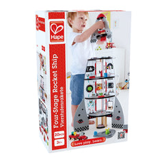 Hape Four-Stage Rocket Ship Playset W/ Accessories