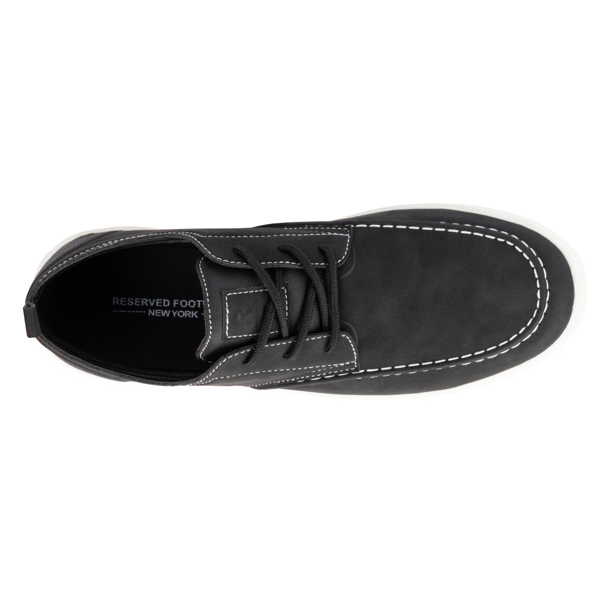  Reserved Footwear New York New York Kono Men's Boat Shoe - Black - Bonton