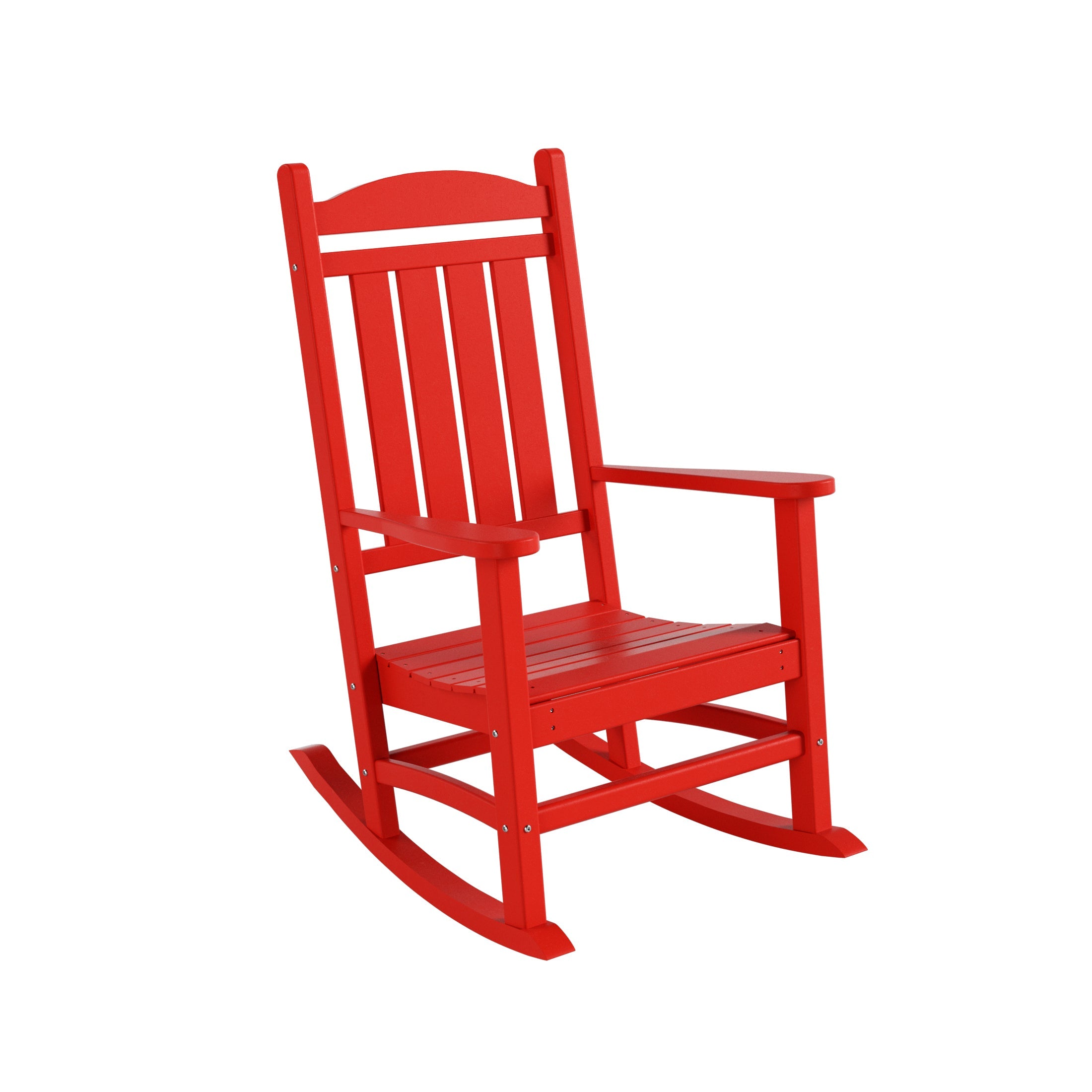  Westin Furniture Laguna Classic Porch Rocking Chair - Red - Bonton