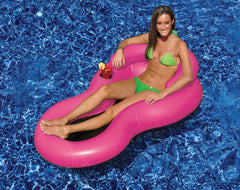 62.5" Inflatable Cool Chair Water Lounge Chair With Holes