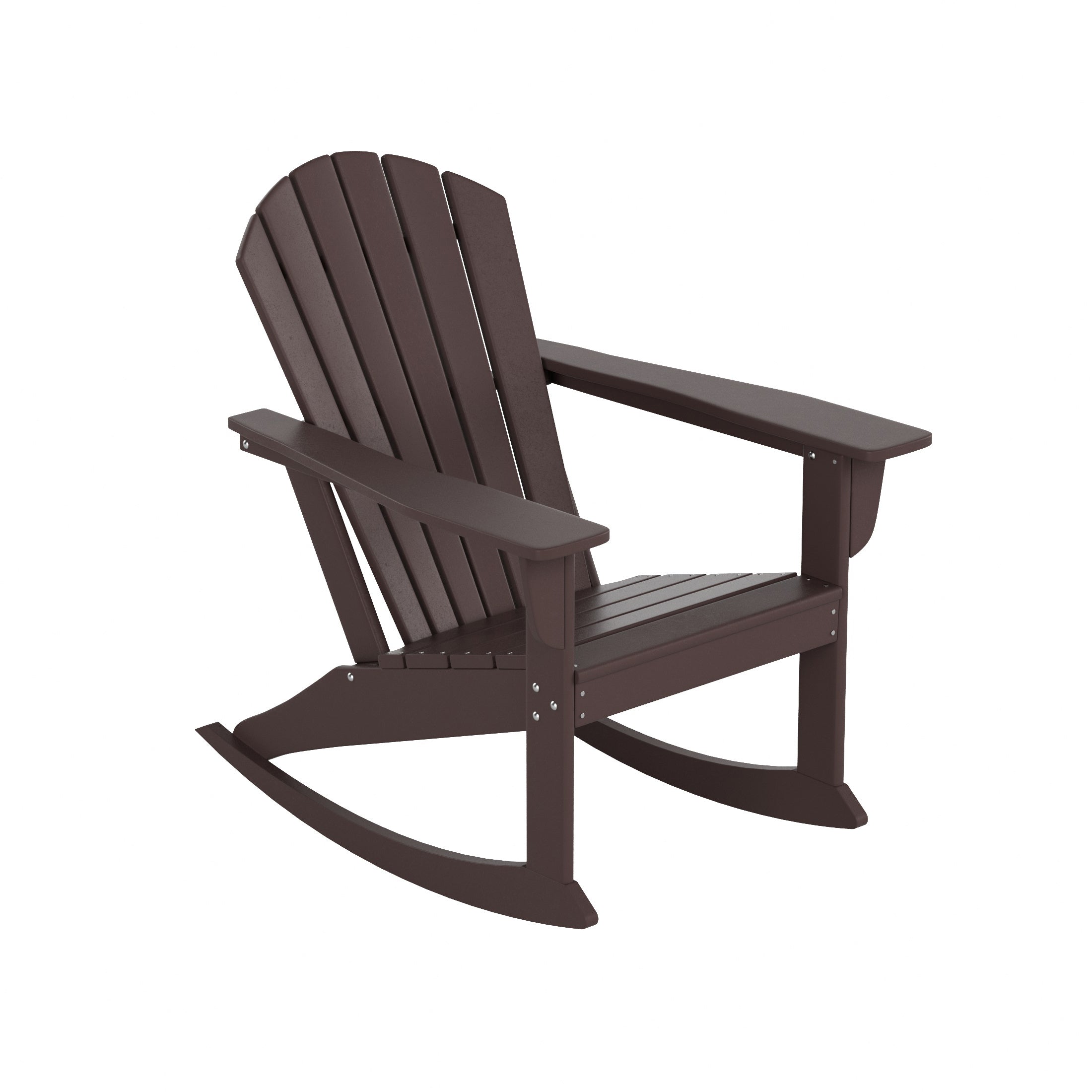  Westin Furniture Altura Outdoor Rocking Adirondack Chair - Weathered Wood - Bonton