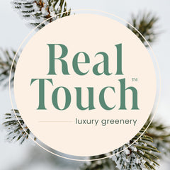 Real Touch™? Pre-Lit Noble Fir With Berries Artificial Christmas Wreath - 24" - Clear Lights