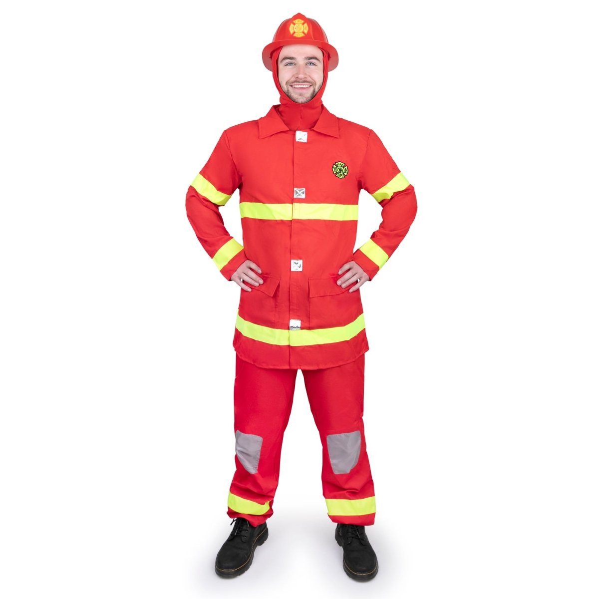  Dress Up America Red Fire Fighter - Adults by Dress Up America - Large - Bonton