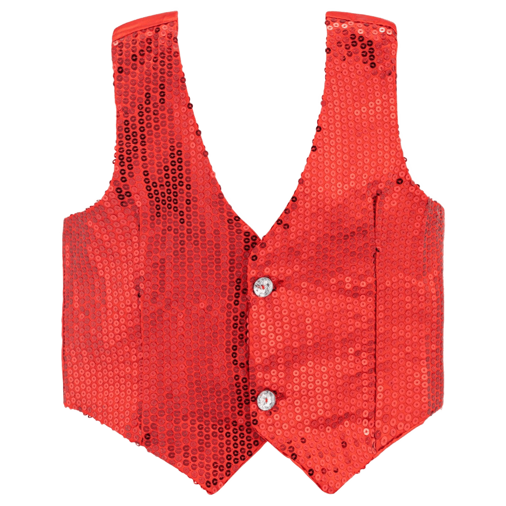  Dress Up America Red Sequin Vest - Adults by Dress Up America - Large - Bonton