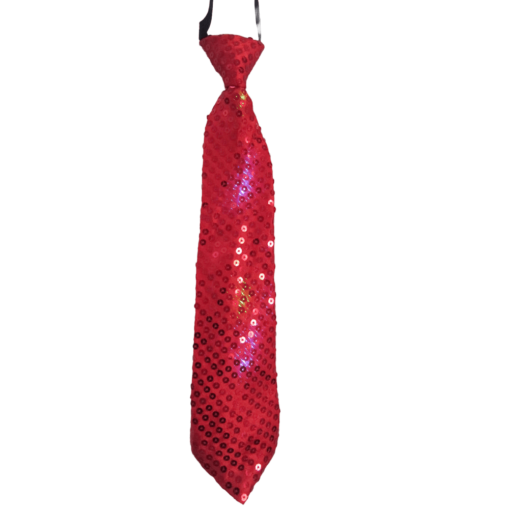  Dress Up America Red Tie with Flashing LED Lights by Dress Up America - Default Title - Bonton