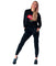 Red Lips Light Cropped Hoodie