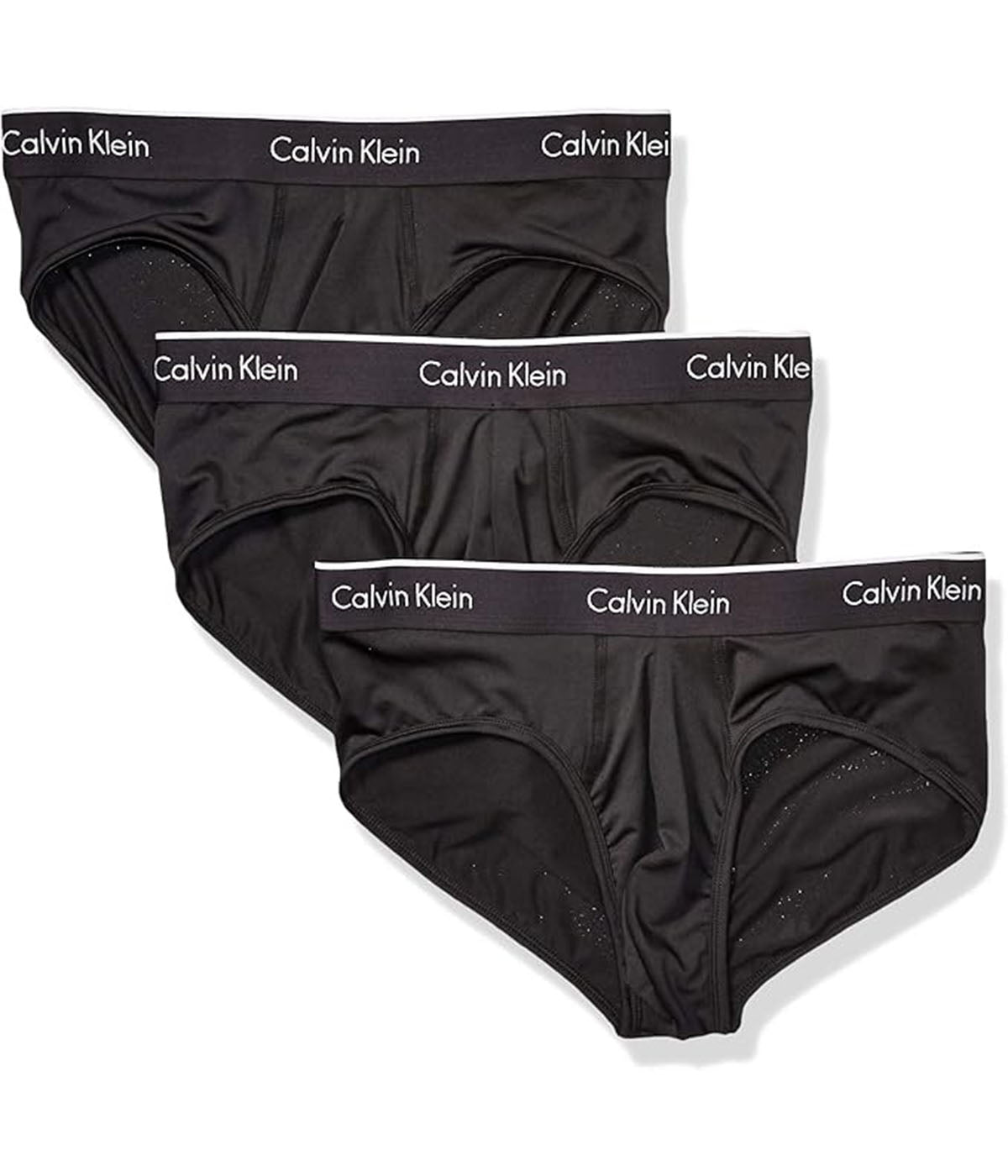  Calvin Klein Micro Fiber Stretch Hip Brief 3 Pack - Black - Bonton