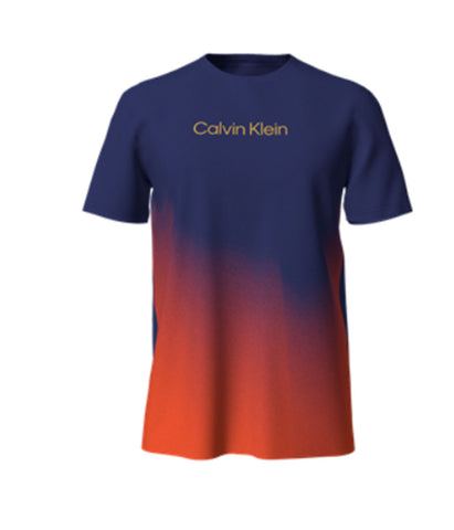 Short Sleeves Linear Logo Crew Tee