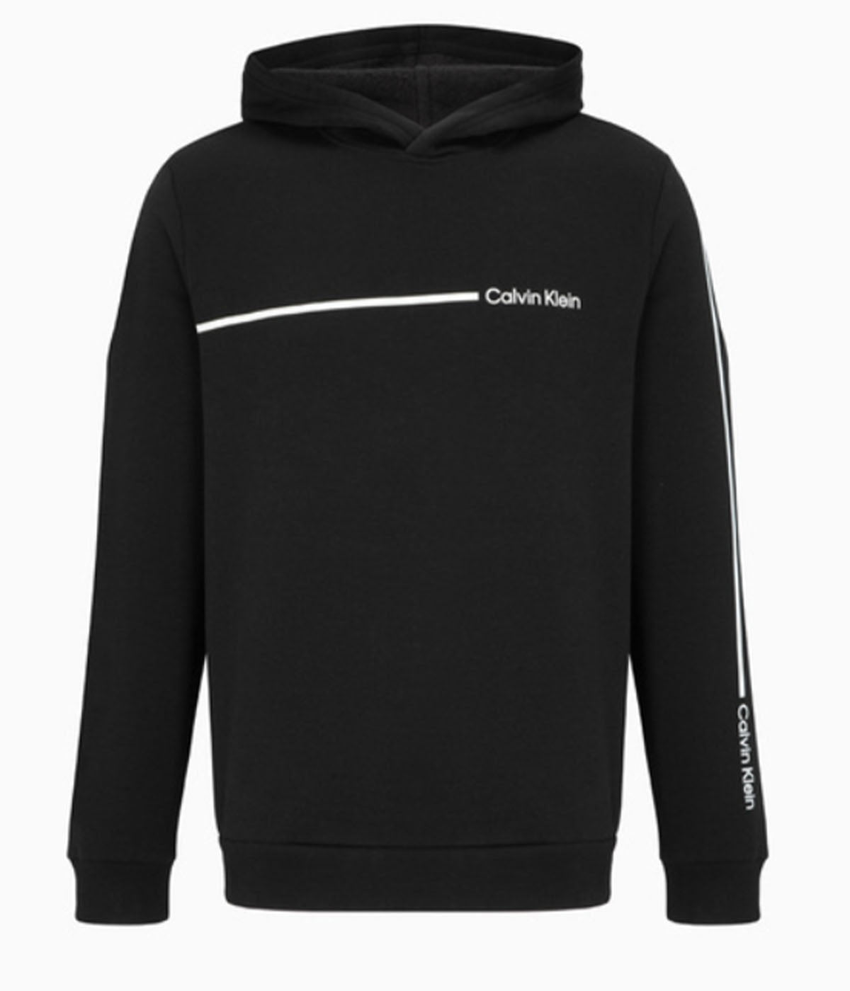  Calvin Klein Iconic Line Graph Hoodie - Black Beauty - Bonton