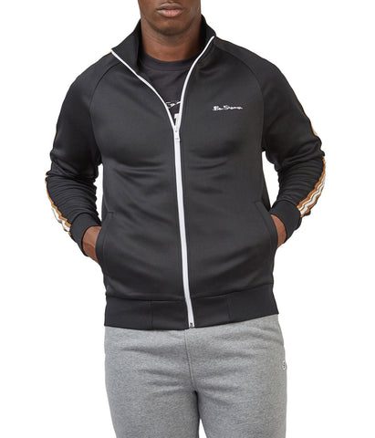 House Taped Track Jacket with Embroidered Logo