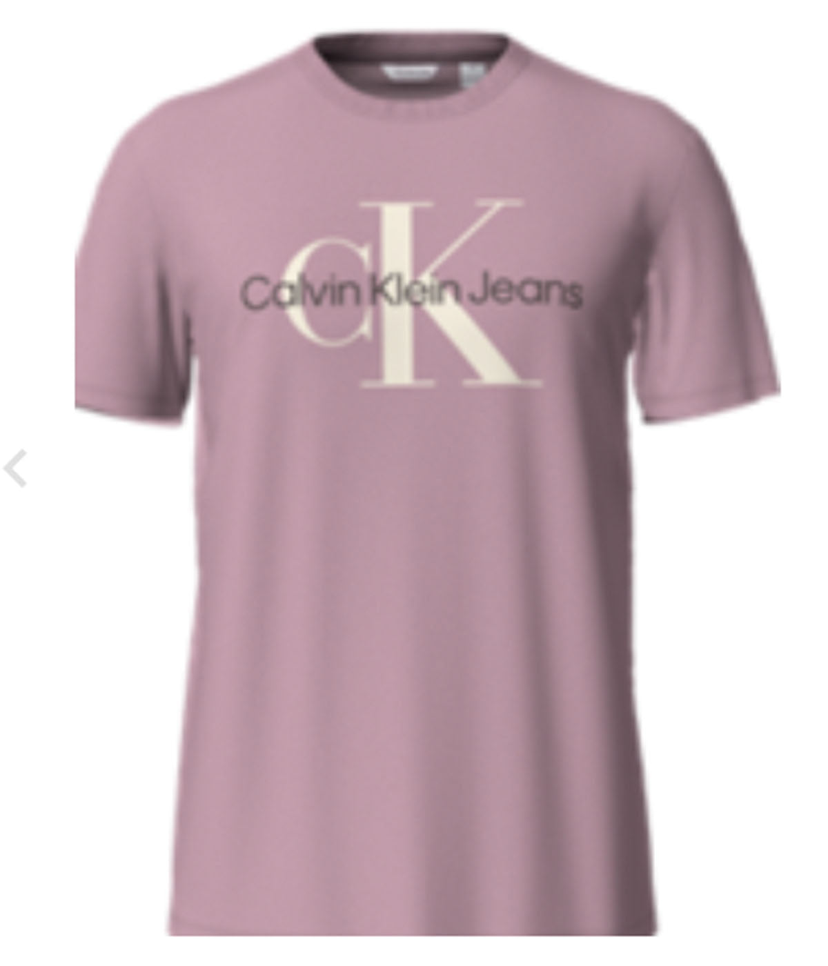  Calvin Klein Short Sleeves Monogram Crew - Lilas - Bonton