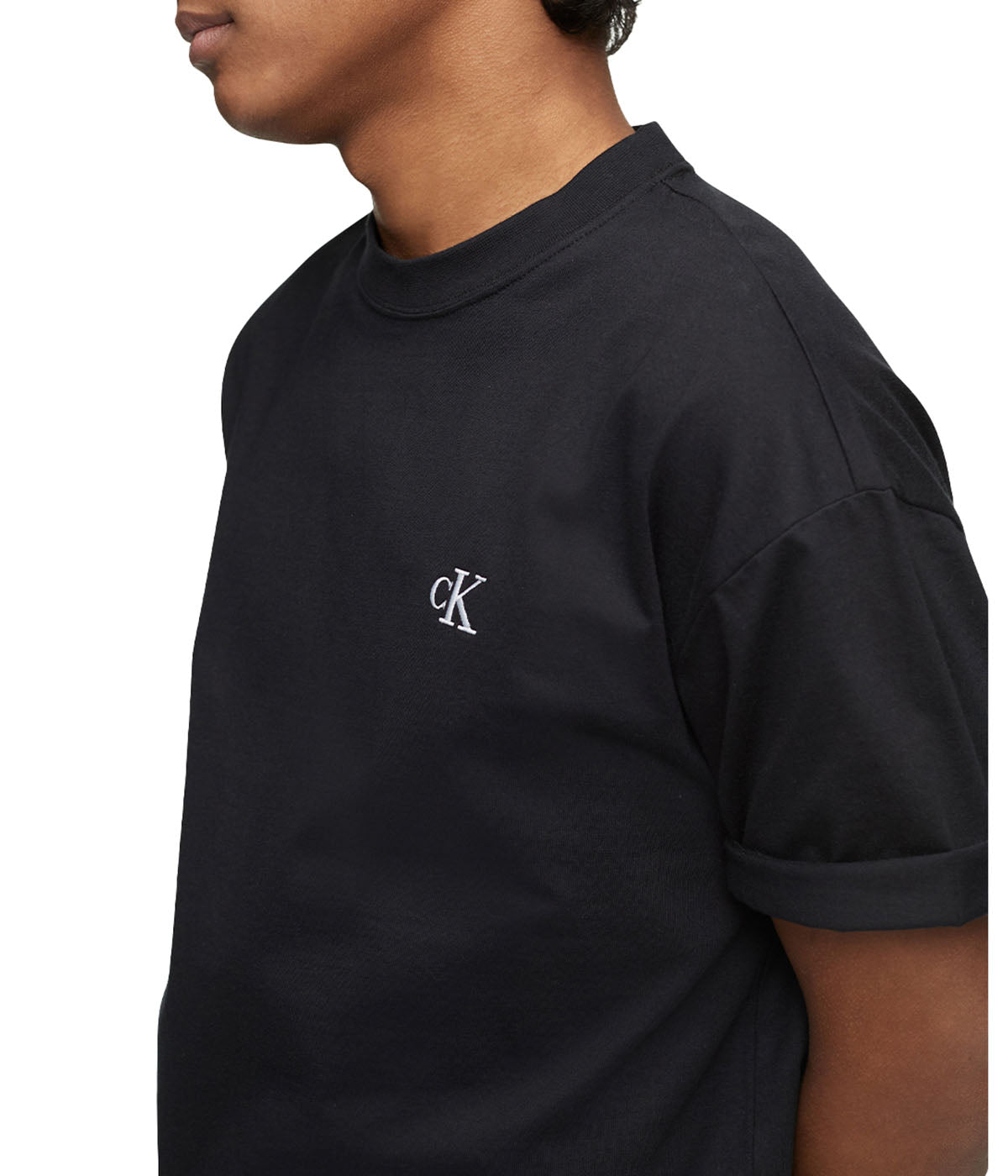  Calvin Klein Short Sleeves Relaxed Archive Logo - Black Beauty - Bonton