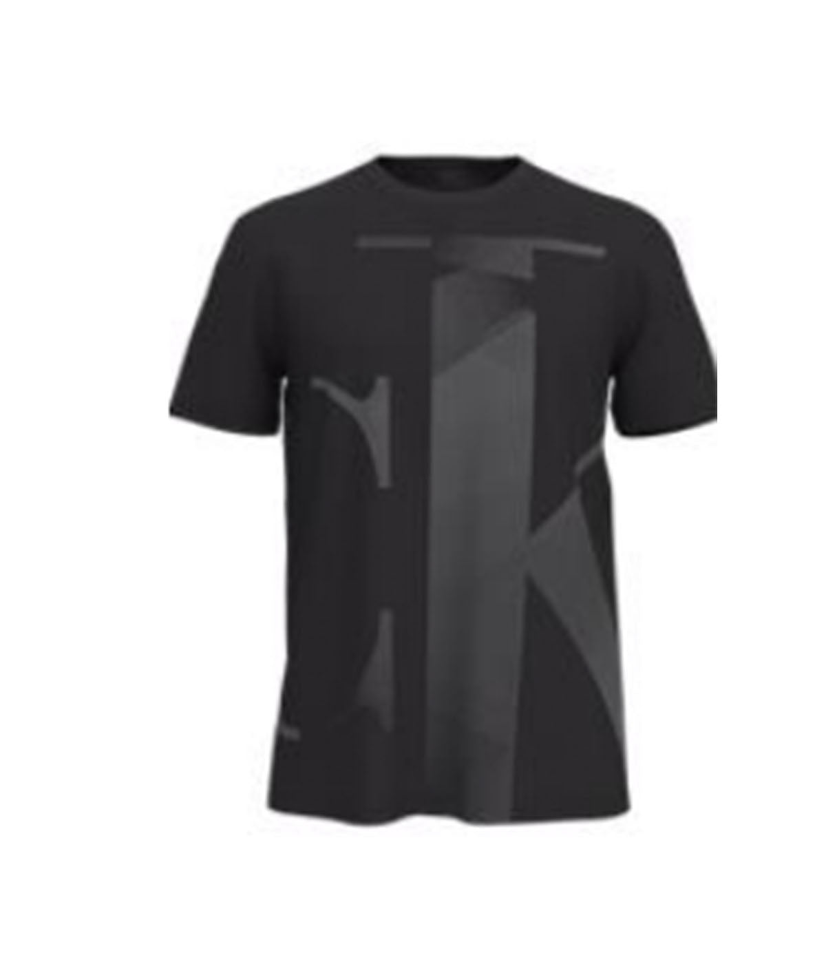  Calvin Klein Short Sleeves Geo Monogram Crew - Black Beauty - Bonton