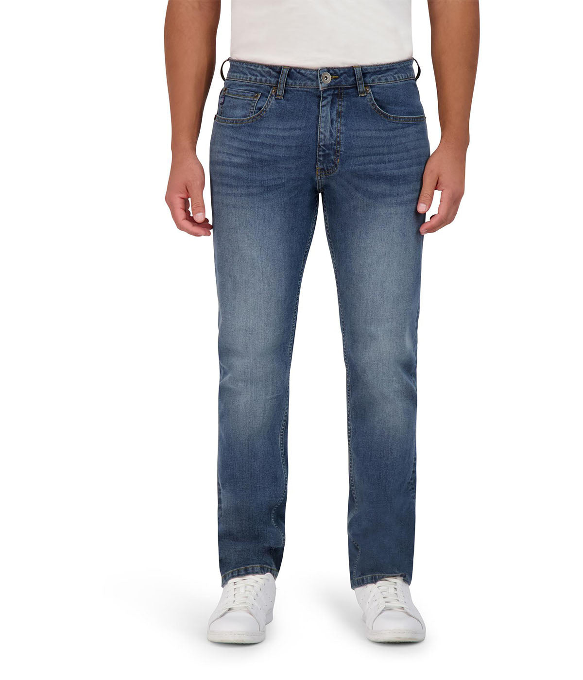  Chaps Chaps Men's 5-Pocket Denim Regular Fit - Armour Wash - Bonton