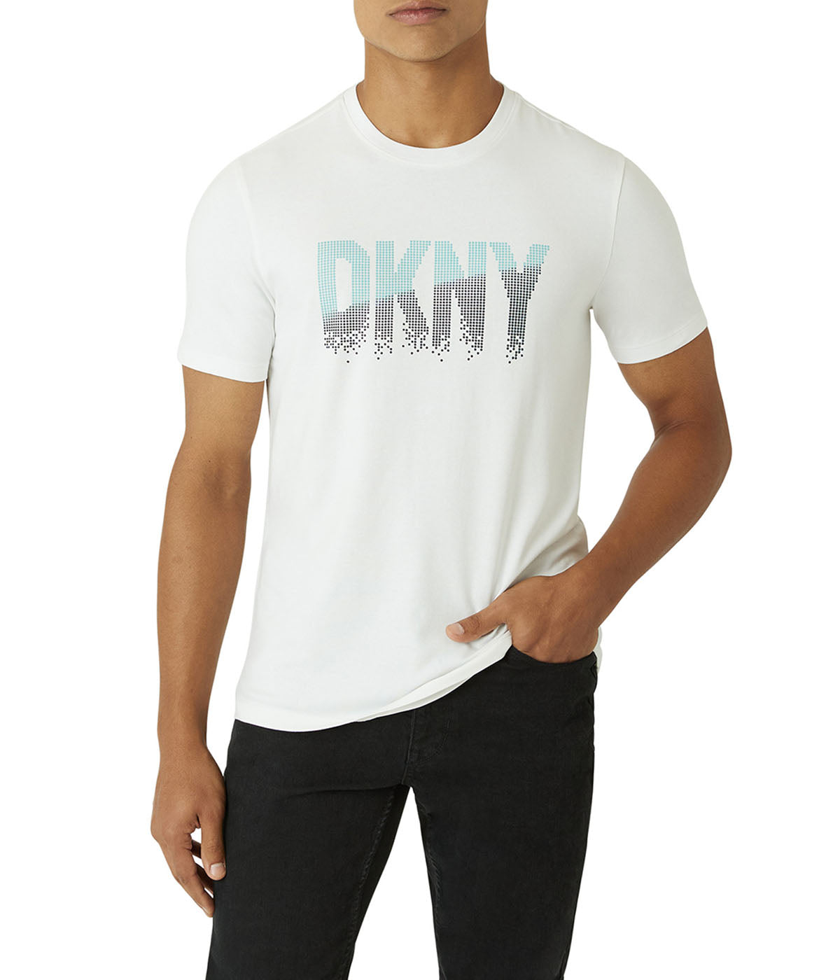  DKNY Logic Short Sleeve Tee - White - Bonton