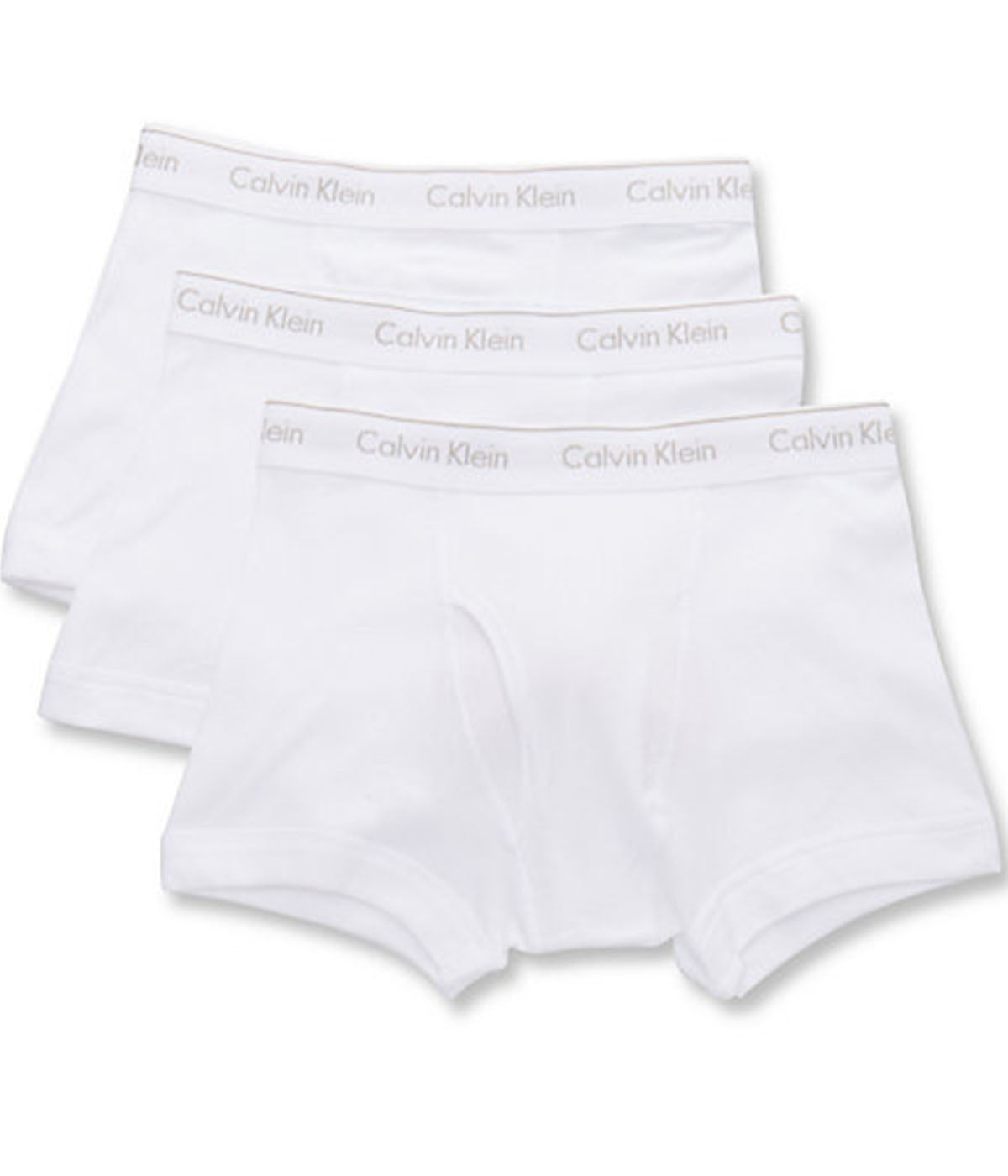  Calvin Klein Cotton Classics Trunk 3 Pack - White - Bonton