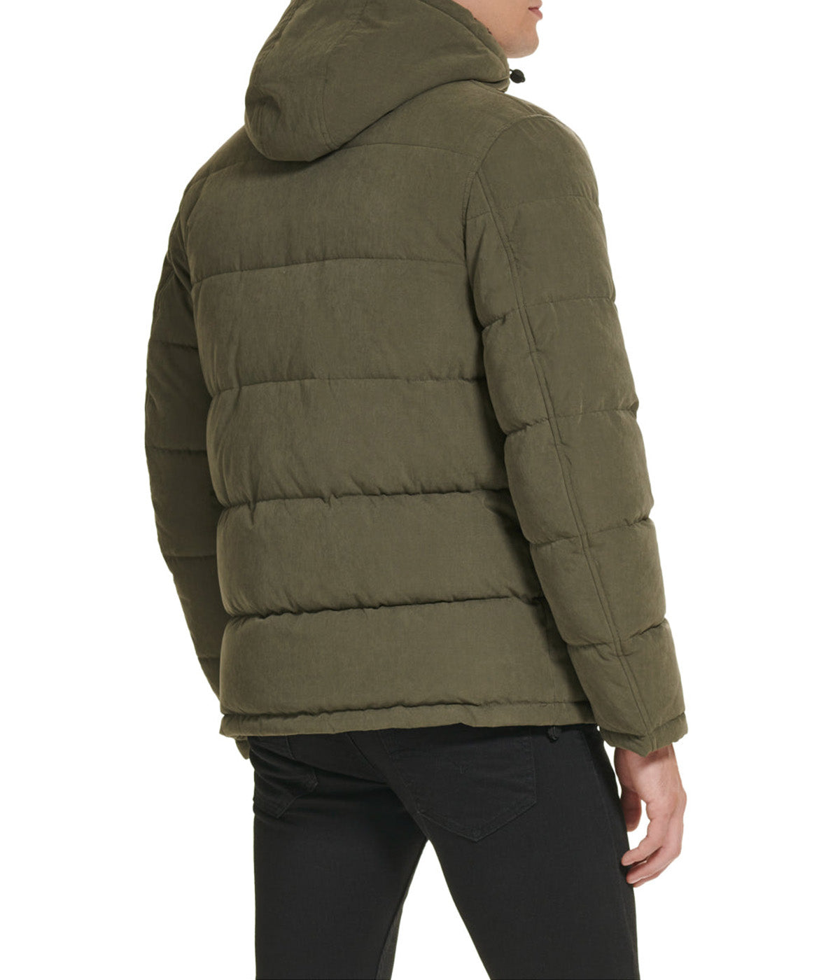  Kenneth Cole Peached Poly Midweight Quilted Jacket - Olive - Bonton