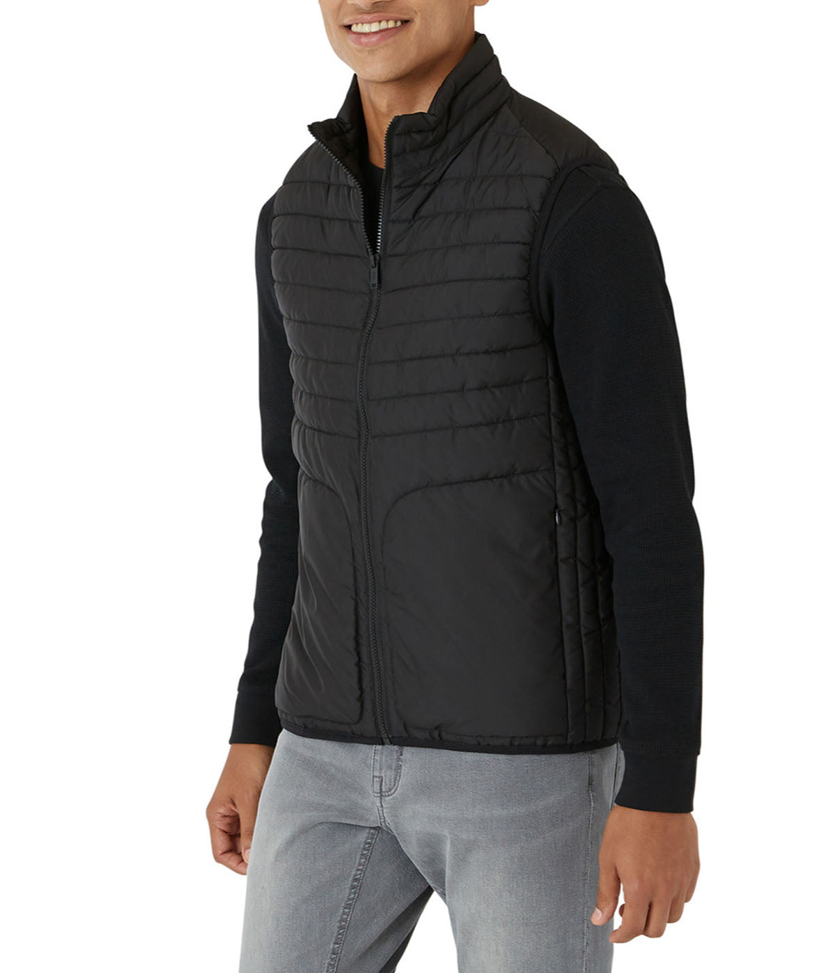  DKNY Oakland Puffer Vest - Black - Bonton