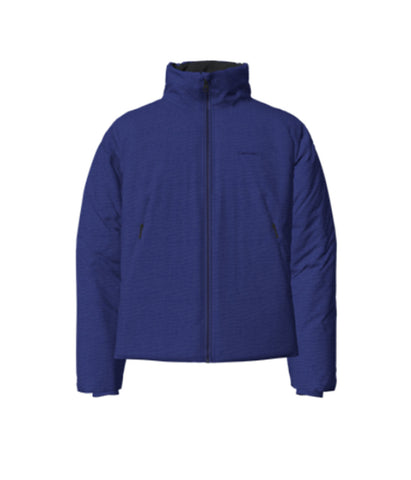 Long Sleeves Front Zipper Mock Neck Puffer Coat