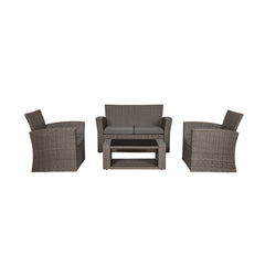 4-Piece Conversation Outdoor Patio Sofa Set with Cushions