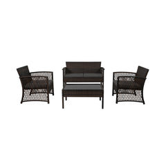 4-Piece Outdoor Patio Conversation Set