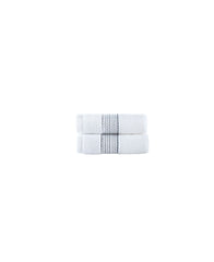 Rope Stripe Border 2 Piece Wash Towel Set