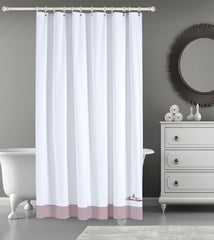 Rope Stripe Border Shower Curtains