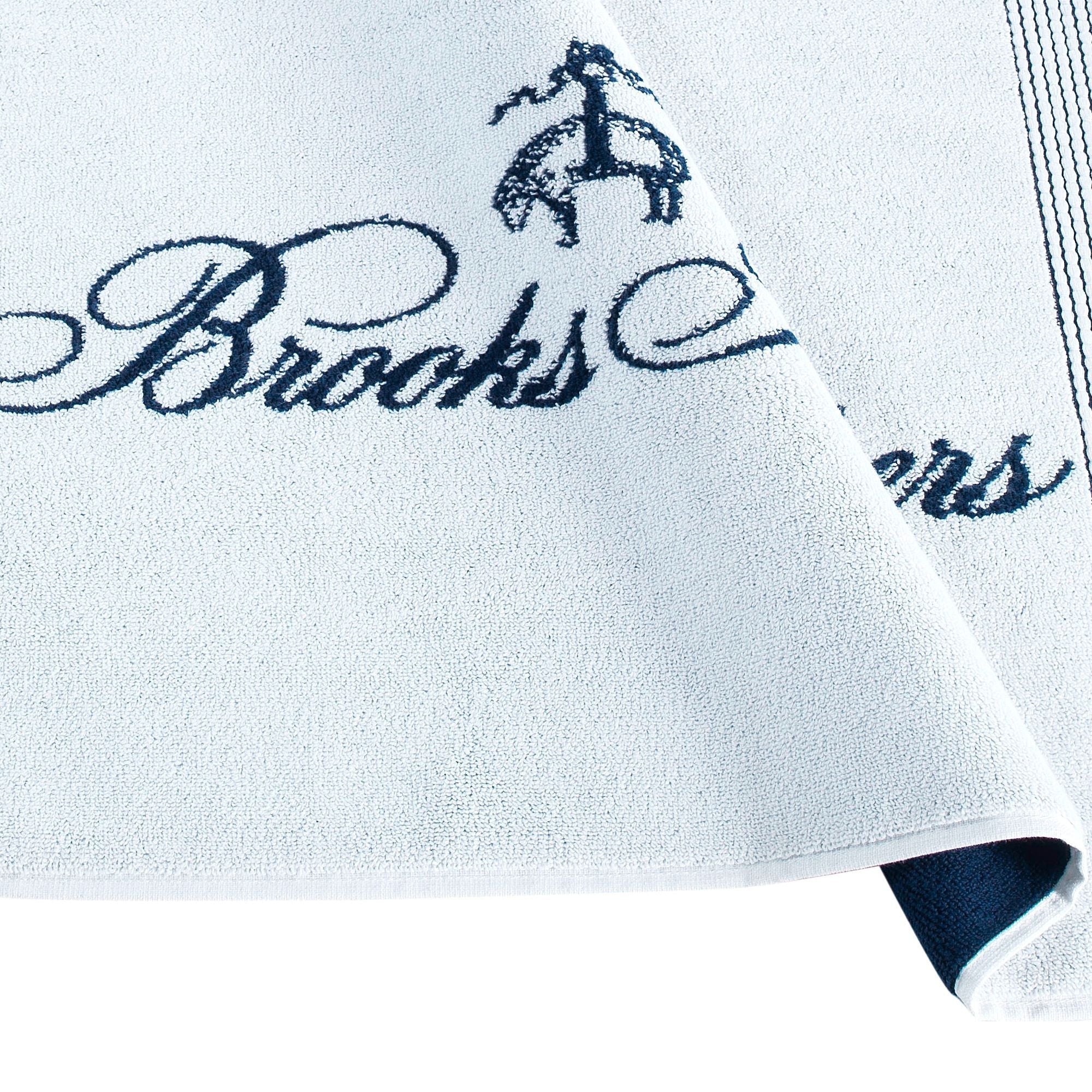  Brooks Brothers Rope Stripe Border Bath Mat - White - Bonton