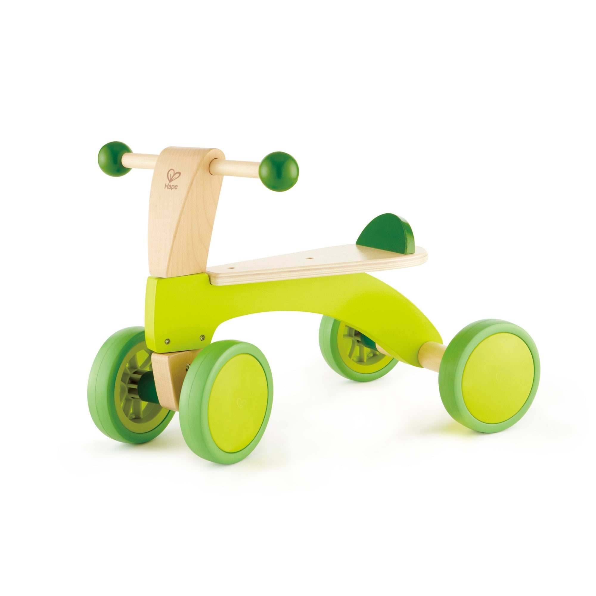  Hape Hape Scoot Around Ride-On Wood Balance Bike in Bright Green - Multi - Bonton