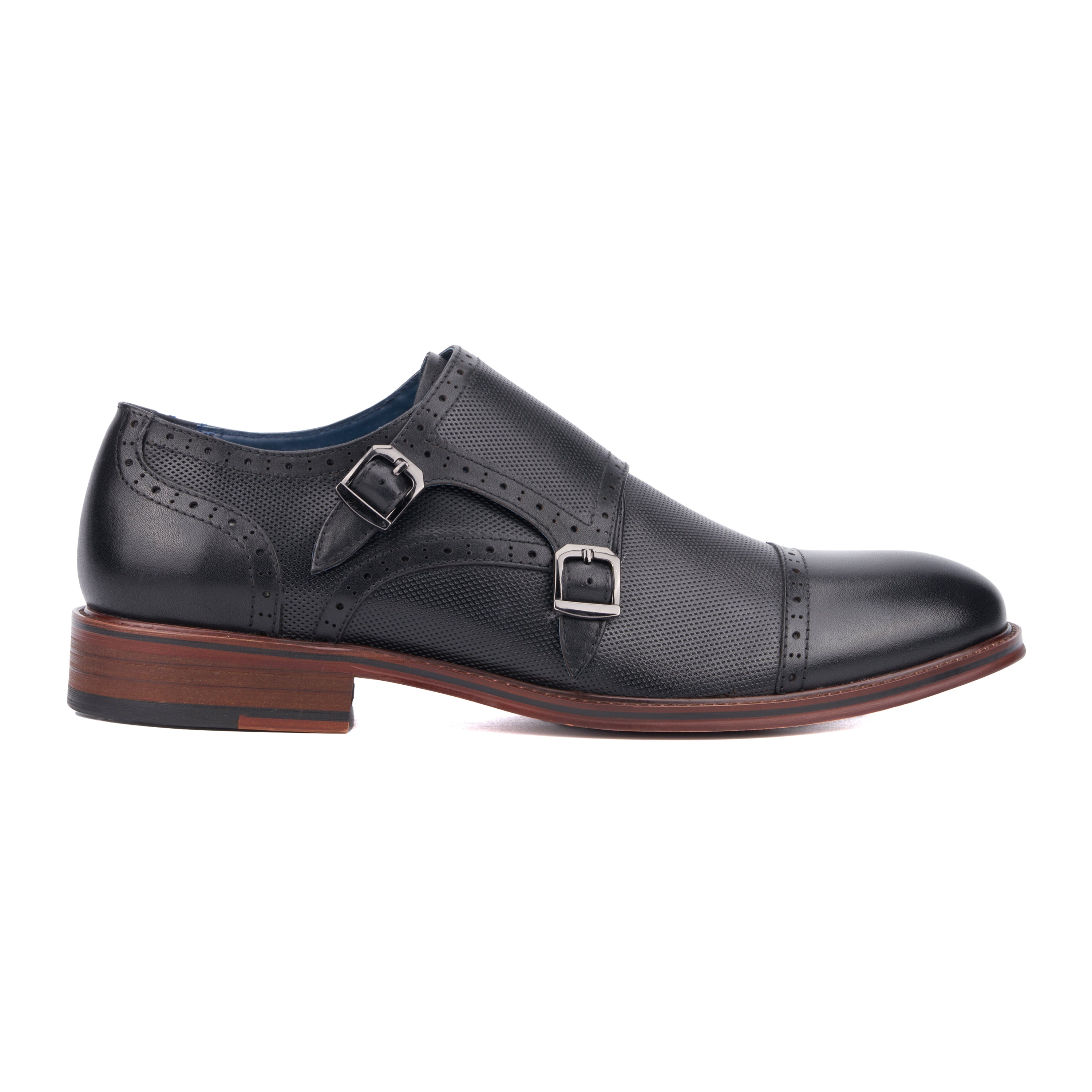  Vintage Foundry Co. Men's Morgan Dress Monk Strap - Black - Bonton