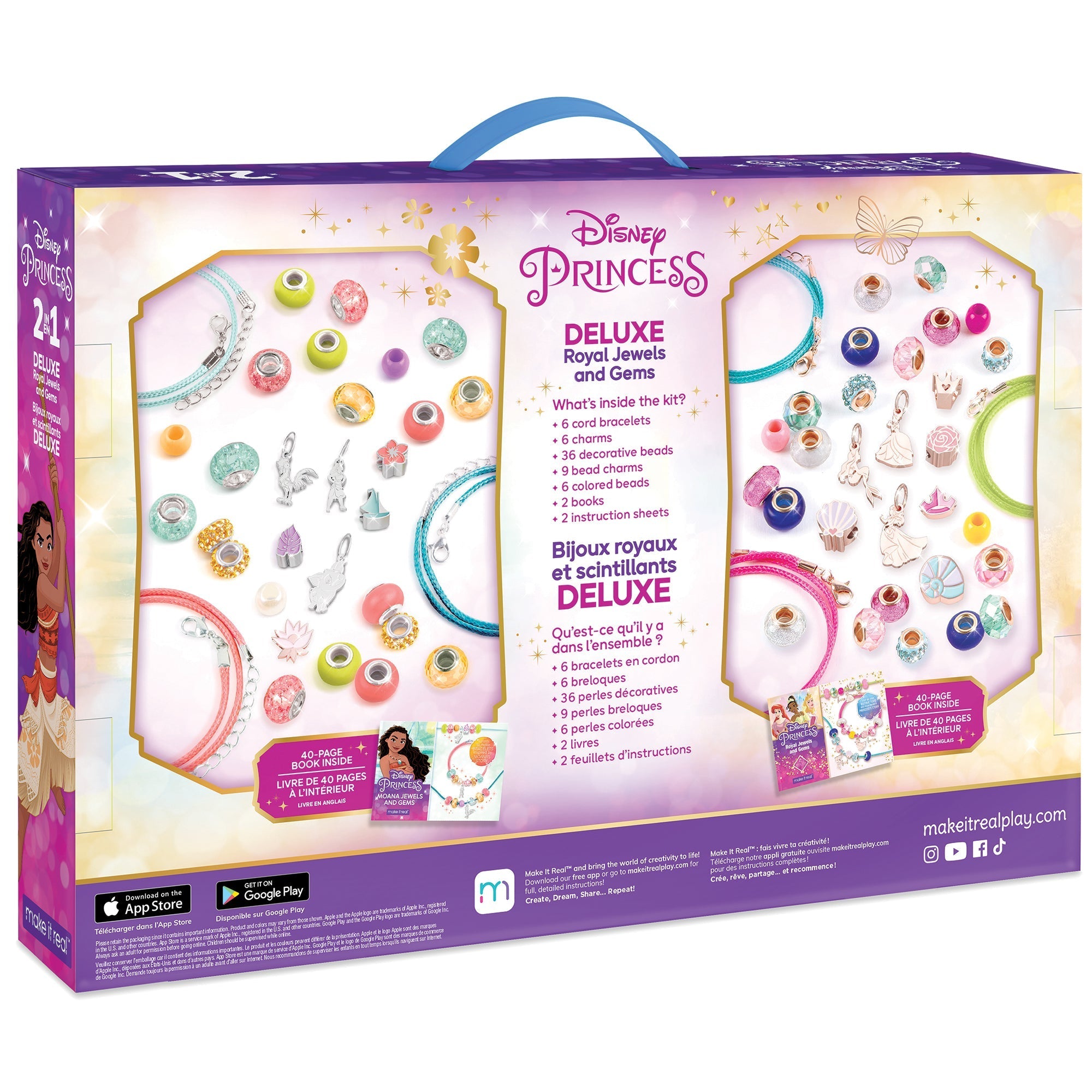 Disney Princess: 2-In-1 Royal Jewels & Gems Bracelet Kit