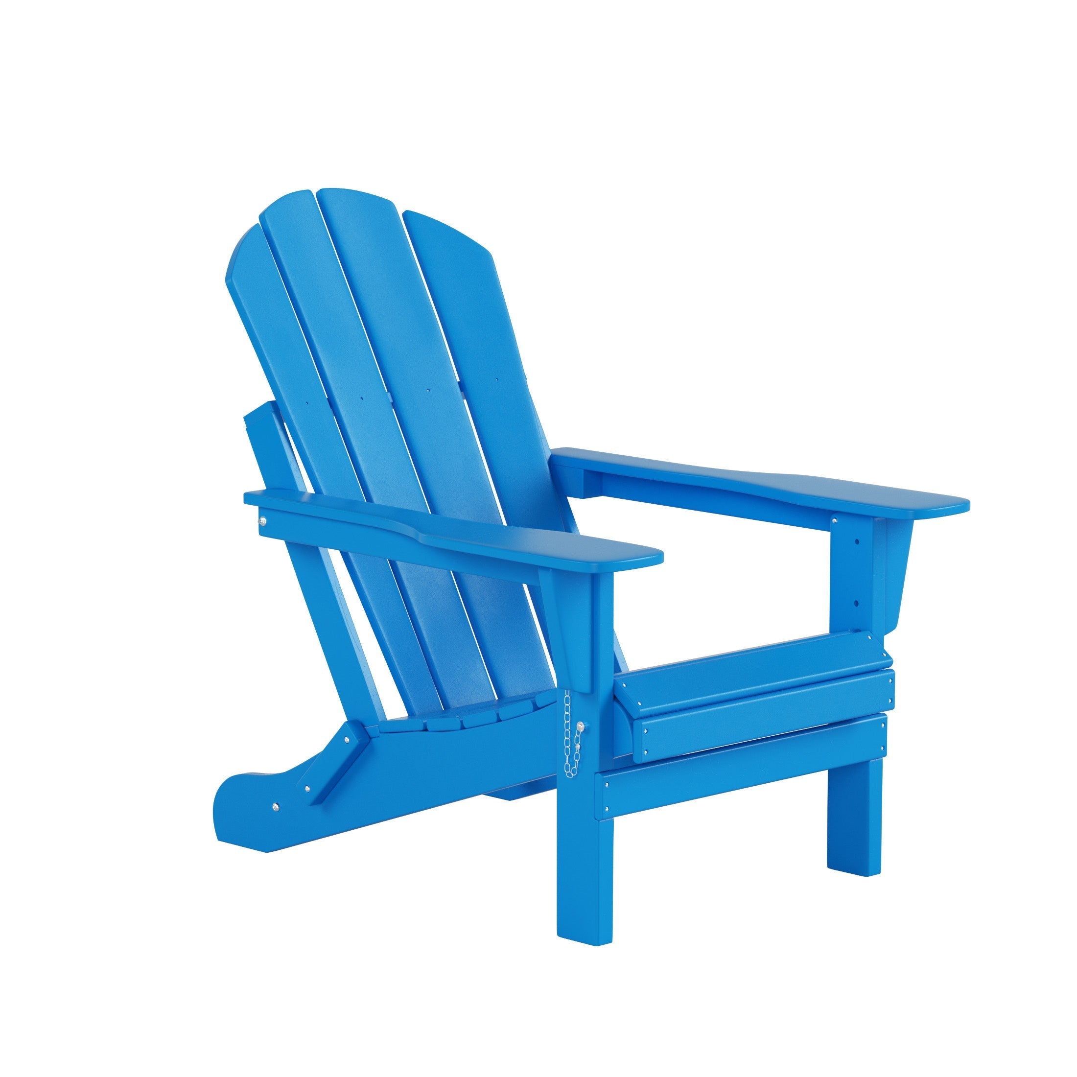  Westin Furniture Outdoor Folding Adirondack Chair, Set of 2 - Pacific Blue - Bonton