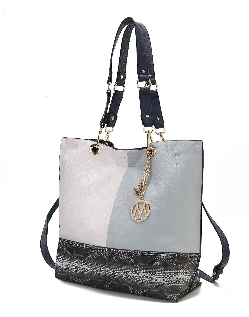  MKF Collection Laya Reversible Tote Bag - Light Grey - Bonton