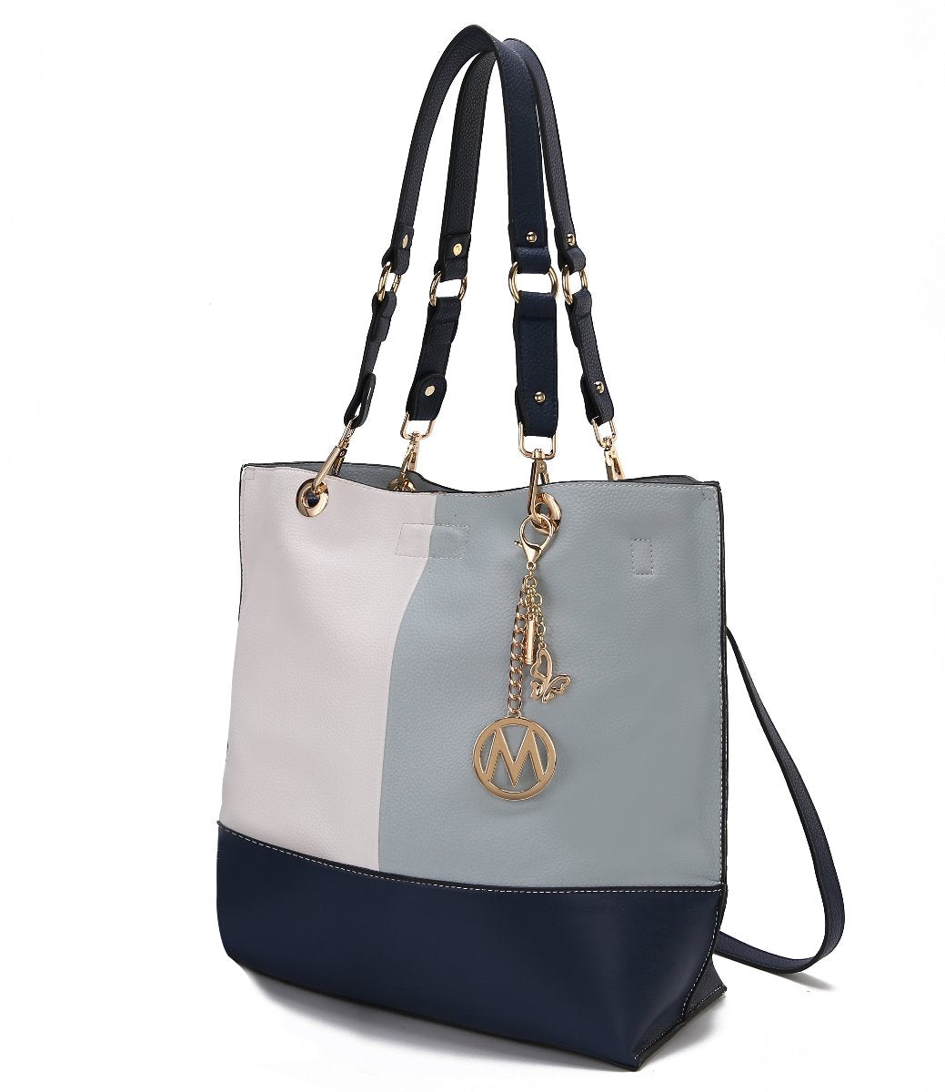  MKF Collection Laya Reversible Tote Bag - Light Grey - Bonton