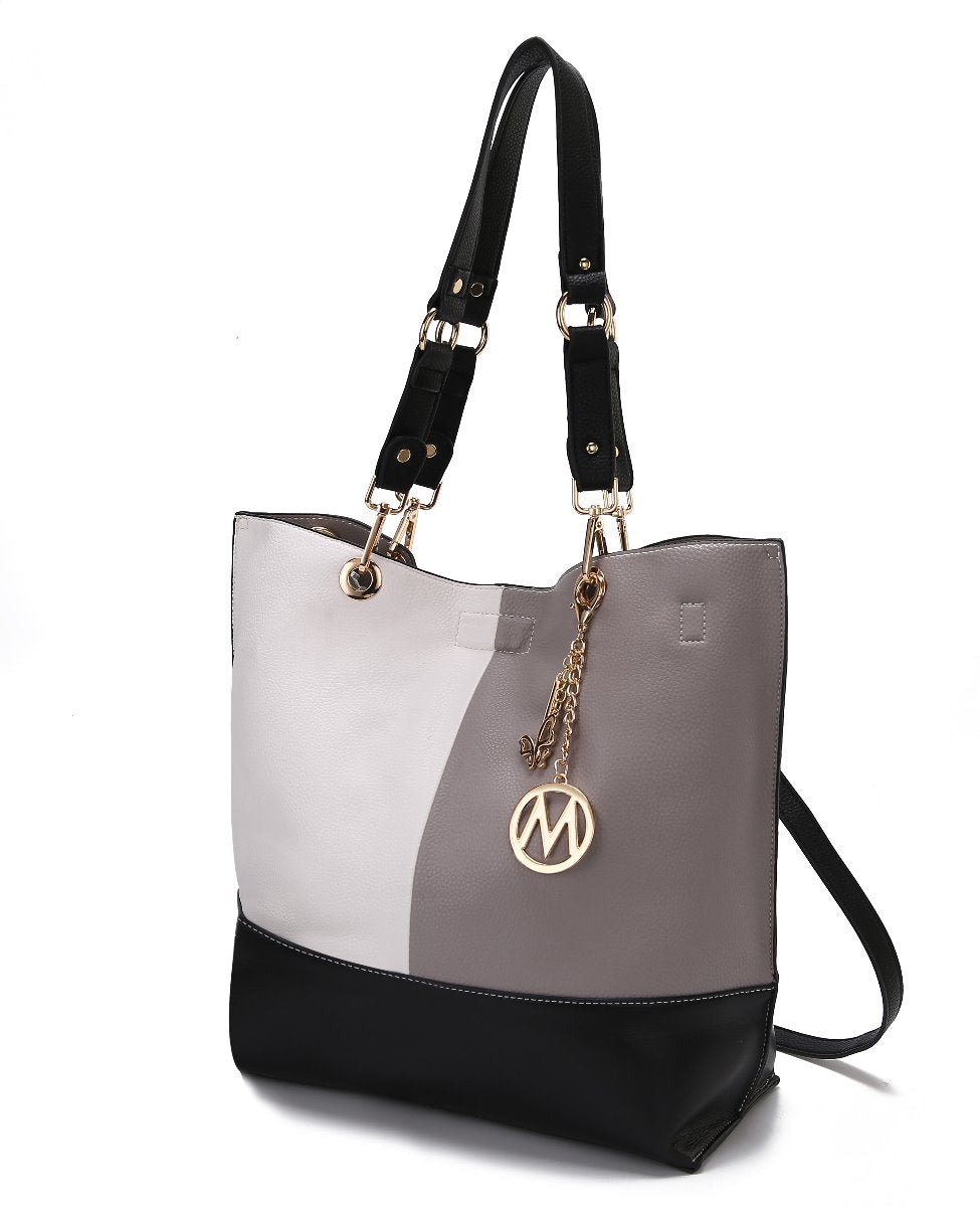  MKF Collection Laya Reversible Tote Bag - Light Grey - Bonton