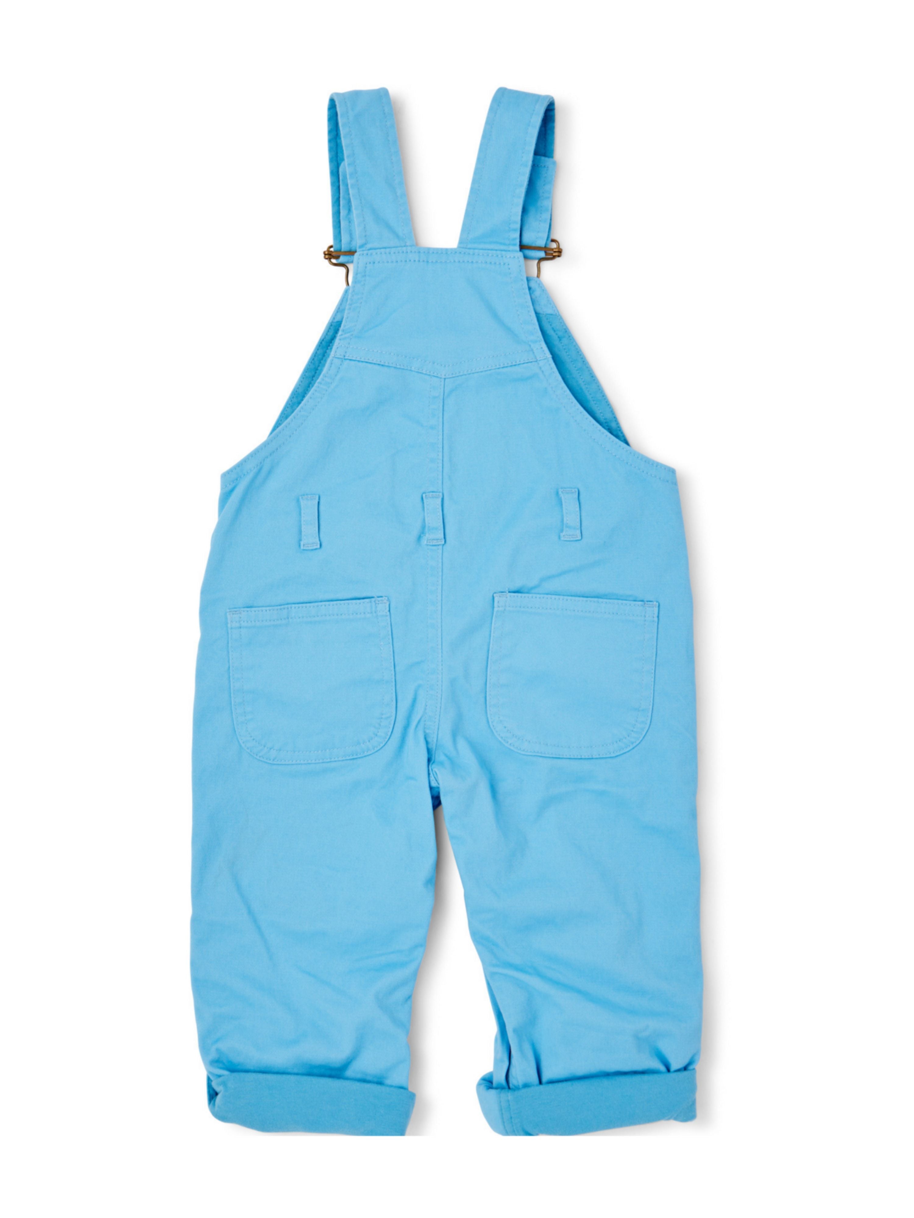  Dotty Dungarees Classic Summer Denim Overalls - Sky Blue - Bonton