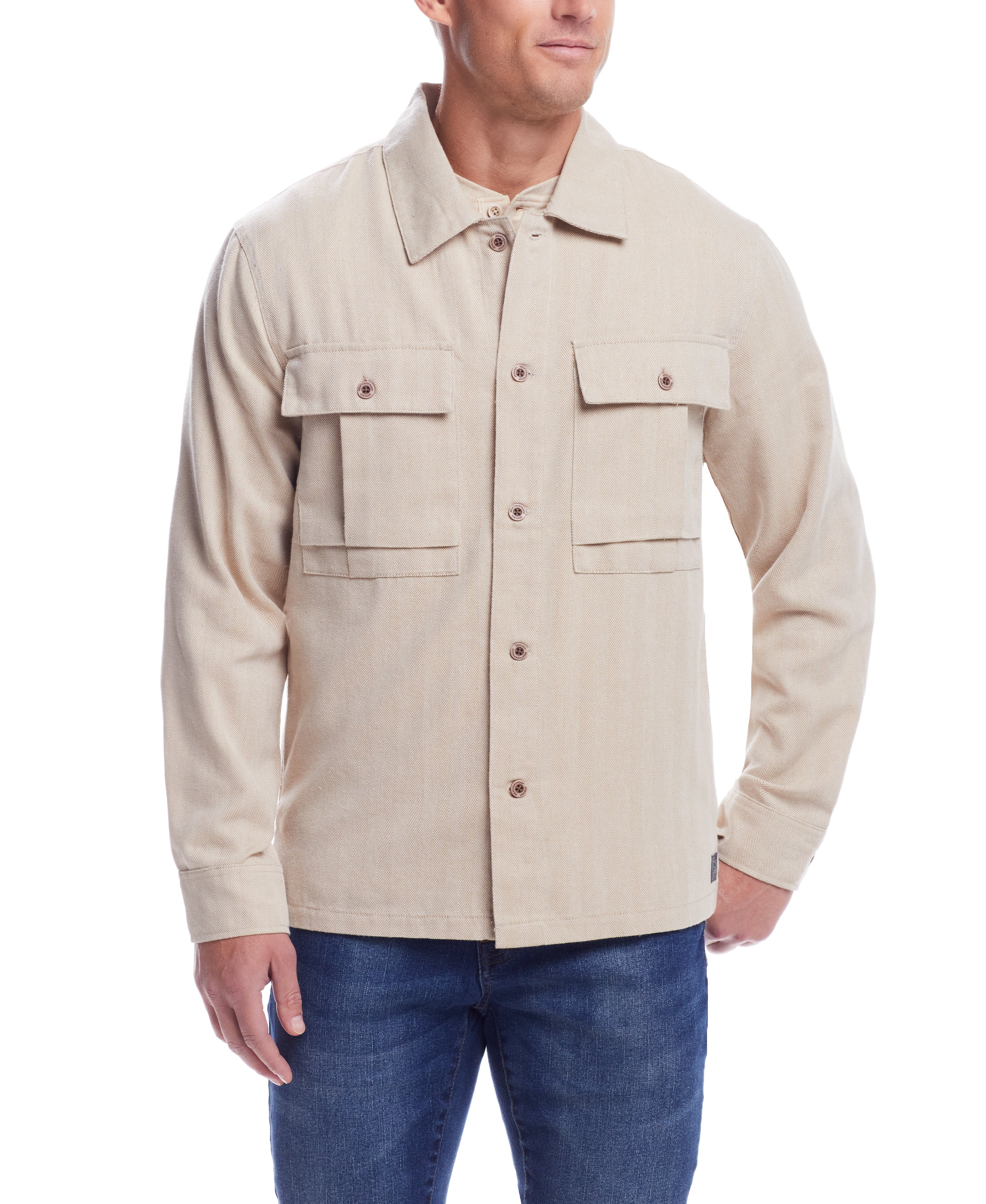  WEATHERPROOF VINTAGE Weatherproof Vintage Men's Summer Shirt Jacket - Khaki - Bonton