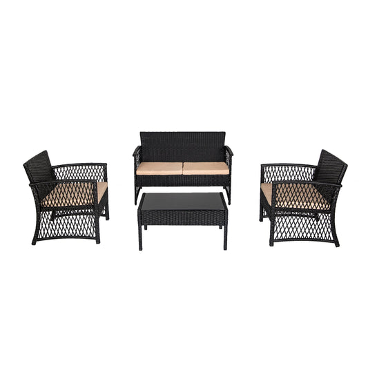 4-Piece Outdoor Patio Conversation Set