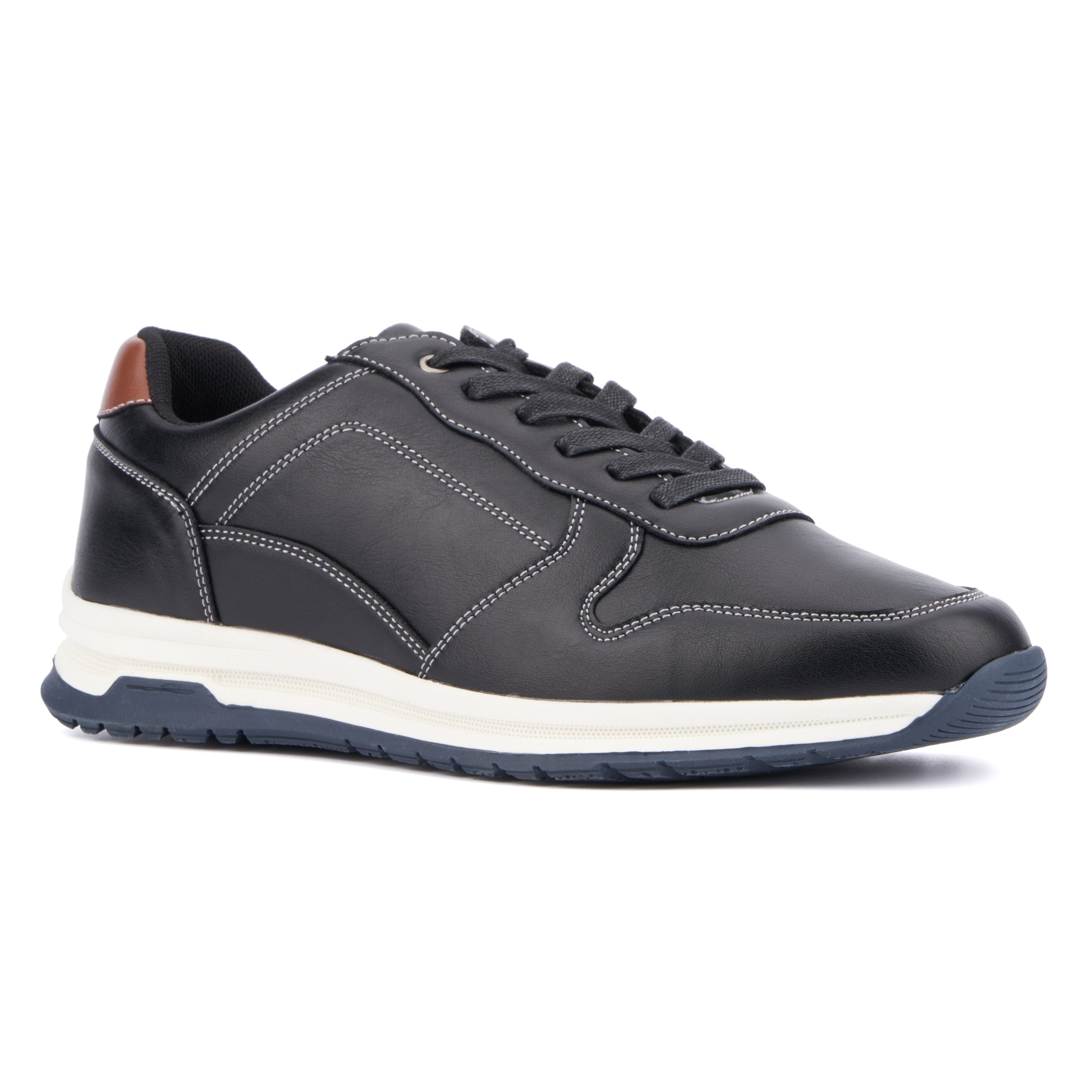  New York & Company Men's Haskel Low Top Sneakers - Black - Bonton