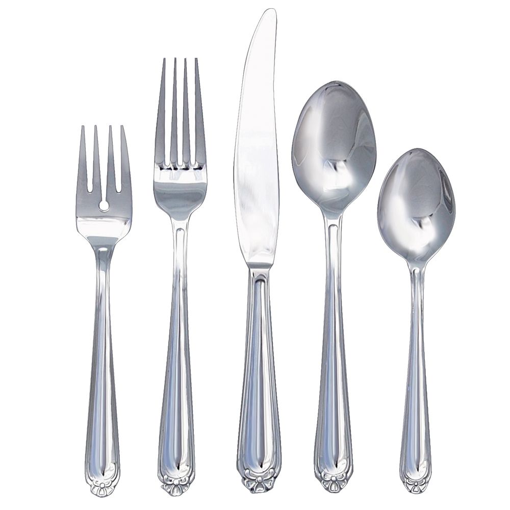  Ginkgo Bonnie Stainless Steel Flatware 20 Piece Set - Mirror Stainless Sateel - Bonton