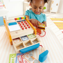 Hape Checkout Register Kid's Wooden Pretend Play Set