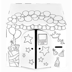 Easy Playhouse Birthday Fort- Decorate & Personalize