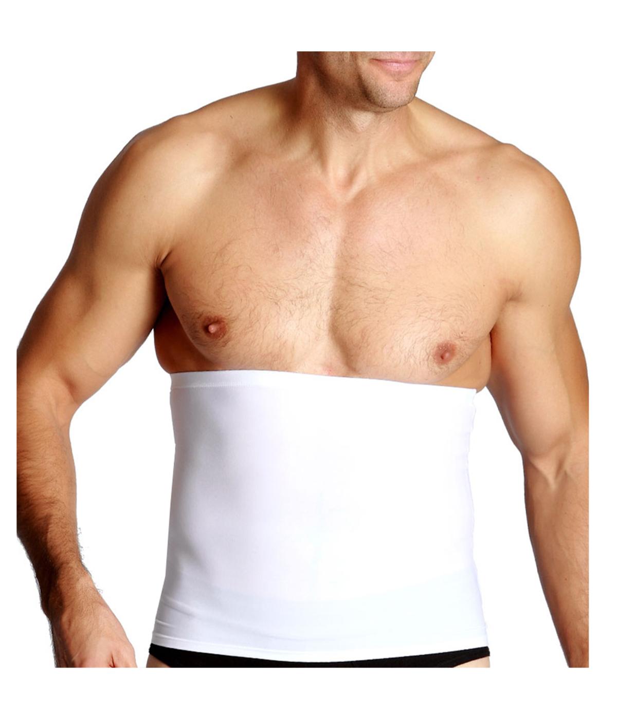  Insta Slim Men Slimming Support Belt - White - Bonton