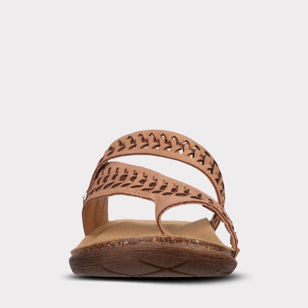 Mykos Scarlett Women's Toe Ring Sandal - Brown - Bonton