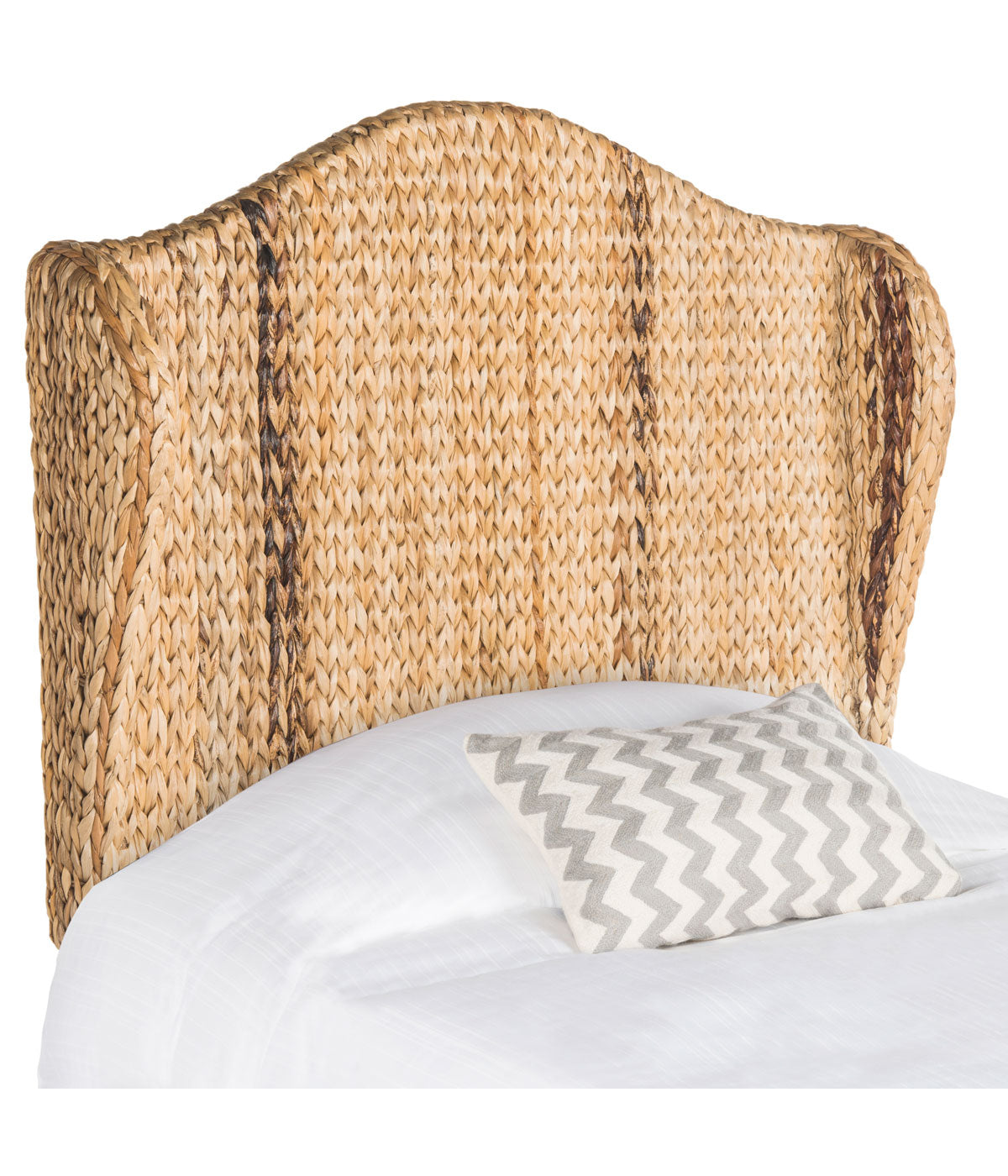  Safavieh Nadine Winged Headboard Natural - Natural - Bonton