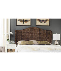 Nadine Winged Headboard Brown